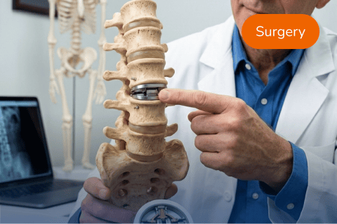 ACDF neck surgery relieving nerve compression and stabilizing the cervical spine